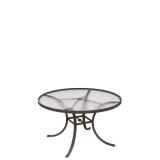 round acrylic patio dining table