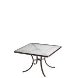 acrylic patio square dining table