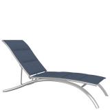 elite padded sling patio chaise lounge