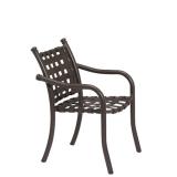 outdoor cross strap dining chair