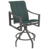 outdoor sling swivel bar stool
