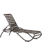 outdoor strap chaise lounge